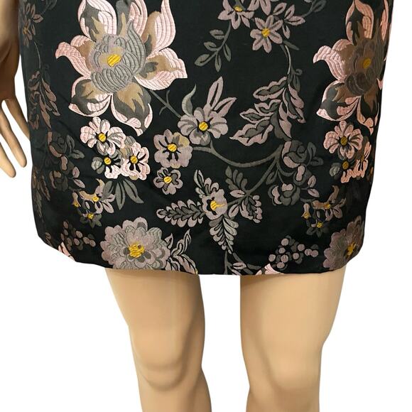 Urban Outfitters Jacquie Jacquard Mini Dress XS/S Floral Open Back Party READ - Picture 3 of 12